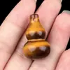 Accesorios de Colgante de Calabaza de Cristal Natural de 30 mm para Manualidades Jade Ágata Piedra Colgante Pequeño de Calabaza Joyería Cristal Blanco