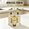 Venta al por mayor de fábrica suministros de cocina frascos para condimentos, frascos cuadrados para condimentos sellados y a prueba de humedad, botellas de vidrio para condimentos, estantes de almacenamiento