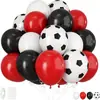 Conjunto de Balões de Futebol Novo Transfronteiriço Decoração de Cena Balões de Futebol da Copa do Mundo Decoração de Festa Balões 30 Peças