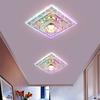 Luz de teto para sala de estar, decorativa, lanterna de varanda, luminária de corredor, spots de LED criativos, cristal quadrado, luminária de hall de entrada