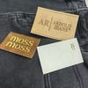 Etiqueta de Couro com Logotipo Personalizado do Fabricante, Ferragens para Vestuário Serigrafia Voltagem Etiqueta de Couro PU, Acessórios para Chapéu Etiqueta de Couro