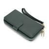 Billetera de cuero completa para mujer, billetera larga simple de cuero, bolso, billetera de piel de vacuno de primera capa, bolso de mano