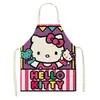 Delantal infantil HelloKitty, diseño de gato rosa, anti-manchas, delantal para adultos, venta directa de fábrica, baberos disponibles para venta al por mayor