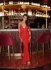 2026 Vestido de Verano Sexy Transfronterizo Europeo y Americano para Mujer Cuello en V Espalda Descubierta Ajustado con Tirantes Estilo Sirena Vestido de Noche Estilo Chica Caliente
