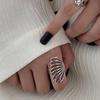 Anillo de alas de ángel huecas para mujer, estilo japonés y coreano, diseño de nicho, moda, internet, celebridades, elegante, círculo, anillo para comer.