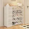 Estante zapatero a prueba de polvo casa de alquiler multicapa entrada zapatero doméstico estante de almacenamiento dormitorio simple artefacto de almacenamiento