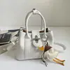 Nuevo bolso de mano de moda transfronterizo con patrón de lichi, elegante bolso versátil de gran capacidad para el hombro y cruzado para mujer