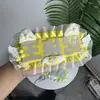 Ju Jingyi y Hou Mingyi Colgante Terminado Reflectante DIY para Fans Mercancía de Celebridades Texto Creativo Nombre Fieltro Lindo