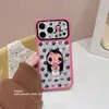 Hibisco de Desenho Maçã de Jade Pequena Aplicável à Capa de Celular iPhone 15 Apple 17/18 PROMAX Proteção contra Queda Cobertura Total