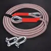 Cuerda de Remolque para Rescate en Exteriores, Cuerda de Tracción para Coches y Camiones, Cuerda de Arrastre Gruesa y Reforzada de Alta Resistencia, Cuerda de Rescate Potente