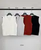 Tg Salida de Fin de Semana Chaleco Sencillo de Mezcla de Lana con Cuello en V Abotonado Sin Mangas Cárdigan Tejido Colección Primavera 2026 26584