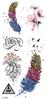 Pegatinas de tatuaje de la serie TL especial transfronteriza, resistentes al agua, con combinación de animales y plantas, pegatinas de tatuaje de transferencia de agua en stock.