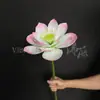 Lótus Simulados Folha de Lótus Decoração de Ornamentos para Sala de Estar de Hotel Paisagismo de Piscina Estilo Chinês Adereços para Fotos Flores Artificiais