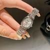 Dinimi - Reloj de pulsera de acero para mujer, estilo informal, sencillo, redondo, de cuarzo, para verano