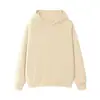 Sudadera con capucha de color sólido gris hierro de 600 g de peso pesado con forro polar para hombre, cálida y holgada para otoño e invierno, sudadera con capucha de forro polar zorro plateado