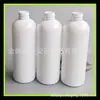 Botella PET de hombros redondos de 300 ml botella de plástico botella cilíndrica blanca botella cosmética botella para envasado de líquidos