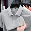 Camiseta Polo de Manga Corta para Hombre de Piqué 100% Algodón de Alta Calidad con Bordado Exquisito, Polo Ligero de Negocios Casual