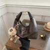 Corea del Sur ins Moda Bolso Dumpling para llevar en la mano 2024 Otoño e Invierno Nuevo Retro Simple Bolso de Hombro Bolso Artístico para Mujer