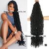 Earthworm Nu Locs Crochet Cabelo Africano tranças sujas Europeu e Americano de fibra química de fibra química de crochê cabelo Xuchang peruca