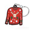 Llavero Colgante de Goma Suave de PVC Navideño de Dibujos Animados Más Vendido Transfronterizo en Stock, Decoración de Logo para Llavero de Mochila Linda