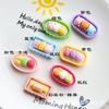 Juguete de comida de dibujos animados DIY accesorios de resina material hecho a mano con pegamento de crema plato de caramelo de dibujos animados caja de sushi