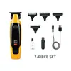 Nuevo producto transfronterizo: corta pelo profesional con pantalla digital LCD, recortador eléctrico recargable, cortapelos de diseño, cortapelos eléctrico de cabeza de aceite