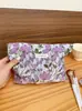 Bolsa de Cosméticos de Gran Capacidad con Flor de Taro Transfronteriza Bolso de Mano Portátil para Salir Bolsa de Almacenamiento para Viajes Revestimiento Lavable Bolsa de Lona