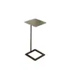 Mesa Lateral Simples de Ferro Forjado para Sofá, Mesinha de Centro Pequena para Sala de Estar, Mesa de Cabeceira para Quarto, Mesa Lateral Quadrada Pequena, Qualidade de Exportação