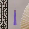13cm Gota de Aceite Borla Hecha a Mano Colgante para Coche Adorno Estuche de Borla Decoración Colgante DIY para Coche Hanfu Bolsa