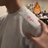 Moletom Bordado Colmeia Estilo Americano para Homens, Camiseta de Manga Longa com Gola Redonda em Lã Waffle para Outono e Inverno, Camiseta Básica Camada Interna para Fitness