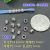 Plata de Ley S925 Hebilla de Ajuste Retro de 2 mm Cuentas Espaciadoras Cuentas de Barril Wenwan Cristal Cuerda de Mano Trenzada Collar Accesorios Hechos a Mano para DIY