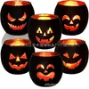 Portavelas Redondo de Vidrio para Amazon Transfronterizo para Navidad y Halloween Portavelas Estilo Europeo