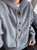 Nuevo Suéter con Capucha Pulóver Chaqueta para Mujer Otoño e Invierno 2026, Estilo Coreano, Moderno, Versátil, Estilo Relajado, Prendas de Punto de Moda