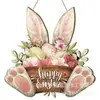 Cosecha Acción de Gracias Minimalista Moderno Boj Flores de Pascua Fiesta de Conejos Puerta Principal Decoración de Bienvenida Artesanía Colgante