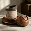Bol de 15 cm con imitación de veta de madera, plástico PP de grado alimenticio, bol para sopa, bol para arroz engrosado con aislamiento térmico, mesa de comedor, bol para ensaladas, fabricante, venta al por mayor