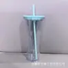 Copo Plástico de Camada Dupla Amazon 710ml Pode Ser Personalizado com Logo Copo com Canudo de Grande Capacidade Copo de Água Copo para Bebidas Geladas Copo Prático