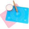 Tapete de Silicona para Amasar de Grado Alimenticio, Tapete de Horneado Graduado, Tapete para Estirar Masa, Posavasos Antideslizante, Color Caramelo Tamaño Pequeño
