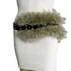 Novo Cinto de Pelo de Coelho D. I .A OOTD Cinto Mao Mao Europa e América Transfronteiriço Quente Sexy Garota Picante Cobertura de Cintura Cinto Largo