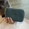 Monedero de piel de vaca para mujer, estilo europeo, americano y japonés, con cremallera, pequeño, al por mayor