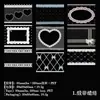 Fita de Renda Yanjipet Série de Cores Vintage Tema Renda INS Material DIY Adesivos Decorativos Reutilizáveis 6 Designs