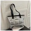 Moda Casual de Inverno 2025 Bolsa Casual Feminina para o Trabalho Bolsa de Ombro Casual Leve Grande Capacidade Bolsa de Mão de Tecido de Algodão