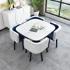 Juego de Mesa y Sillas Casual para Recepción, Mesa Redonda para Apartamento, Mesa Pequeña de Comedor para Tienda de Té de Leche, Juego de Mesa y Sillas para Área de Descanso