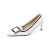 Zapatos de Tacón Alto Elegantes y Femeninos Estilo Minimalista de 6 cm 2026 Primavera y Otoño Nuevos Zapatos de Punta Fina Stiletto sin Cierre