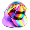Nuevo Sombrero Arcoíris para Mujer Gorra de Béisbol Hip-Hop Completamente de Cuero Sombrero para el Sol Sombrero para Hombre de Comercio Exterior T739