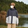 Chaqueta para exteriores de alta calidad para parejas, conjunto de dos piezas tres en uno, gorro removible, impermeable, cortavientos, traje de montañismo