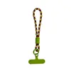 Lanyard Tejido Corto de Moda para Teléfono Móvil Anillo de Doble Propósito Multifuncional Correa de Muñeca Cuerda de Poliéster Fuerte Anti-Pérdida Accesorios
