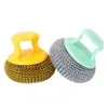 Bolas Limpiadoras Nano de Colores, Estropajos para Ollas de Cocina, Cepillos para Lavar Platos de Mango Largo y Corto, Estropajos para Ollas, Bolas de Acero Inoxidable con Fibra Venta al por Mayor