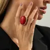 Joyería Europea y Americana Transfronteriza, Pendientes Geométricos con Incrustaciones de Piedras Preciosas, Anillos de Gama Alta de Nicho, Juegos Versátiles de Joyería para Manos al por Mayor