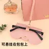 Bolsa Portátil de Couro PU para Armazenamento de Óculos, Clipe de Óculos com Cordão Estiloso, Bolsa para Óculos de Sol, Estojo Protetor, Saquinho para Óculos, Bolsa para Óculos