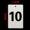 Cartões de Número Placas de Número Universais de Plástico Cartões de Código Numerados com Furos Ferramenta de Aprendizagem de Classificação Sequencial Cartões de Contagem